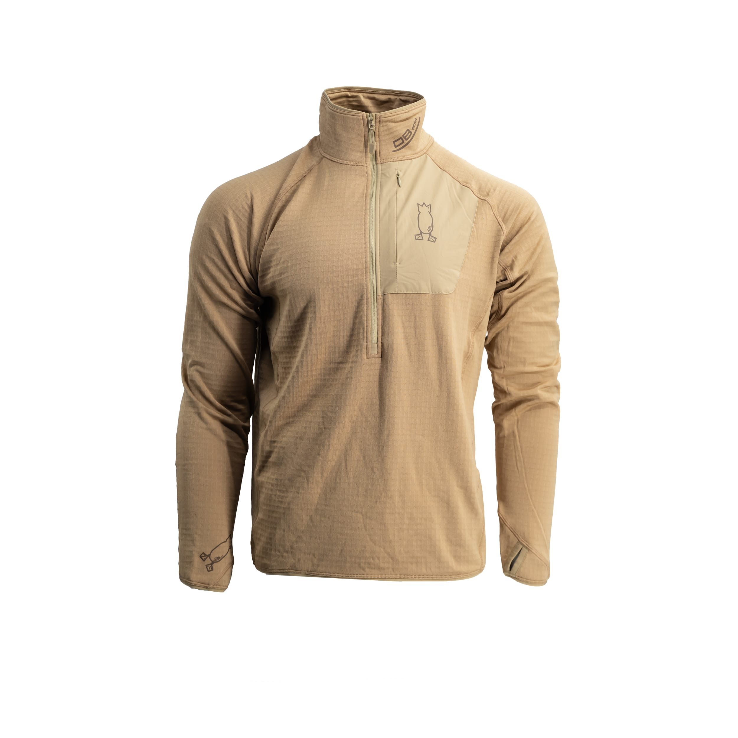 Hunting Base Layer Shirt Hoodie Field Tan S
