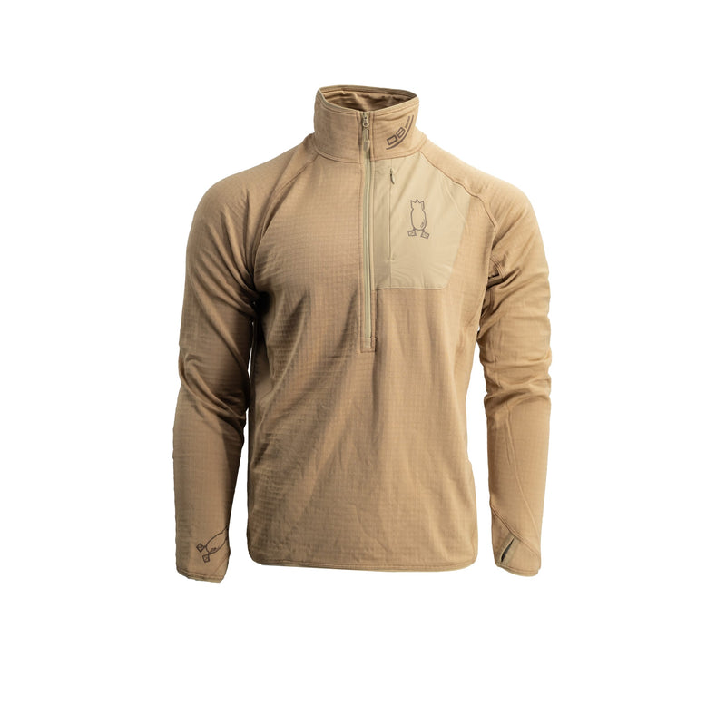 Hunting Base Layer Shirt Hoodie Field Tan S