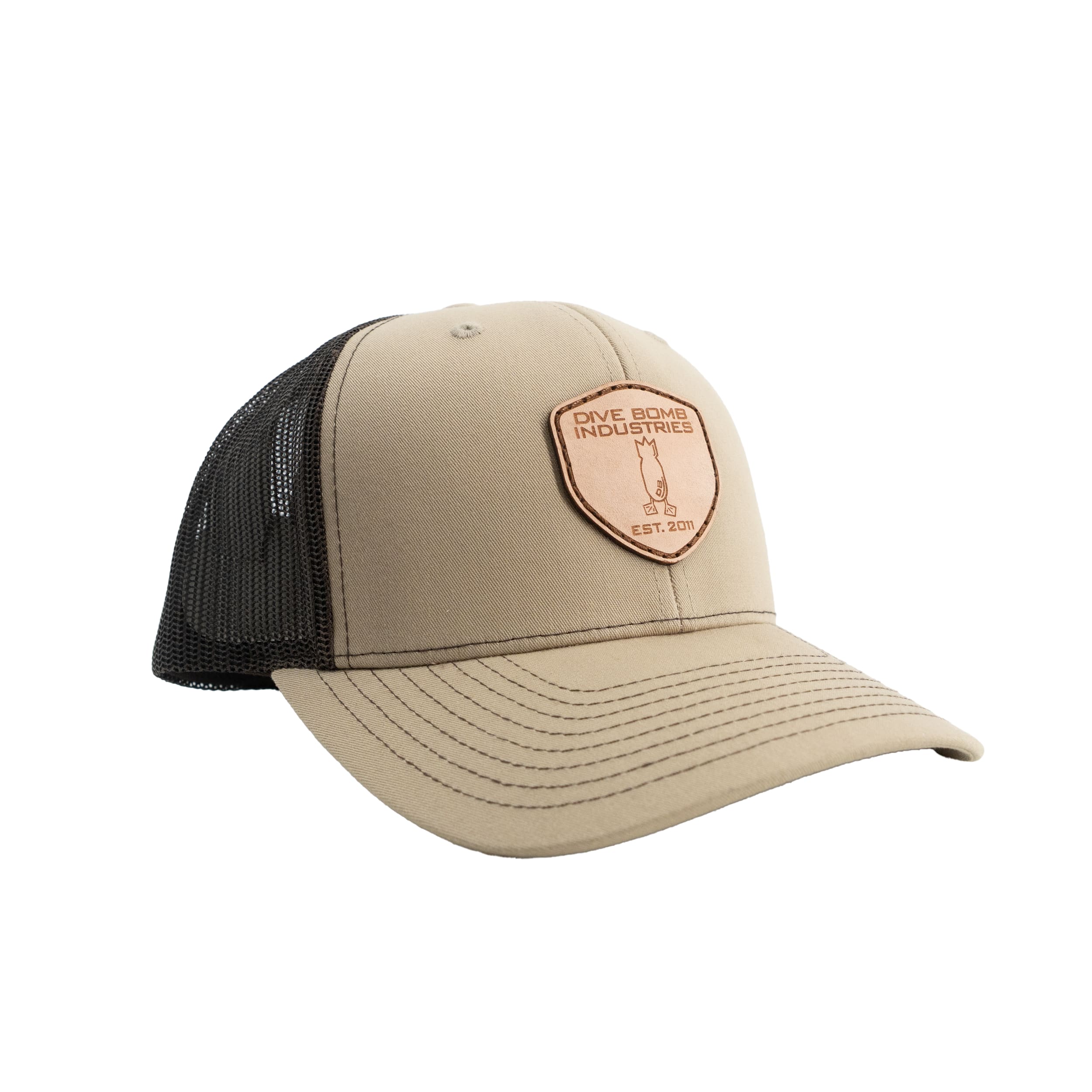 Snapback Hat Khaki/Coffee