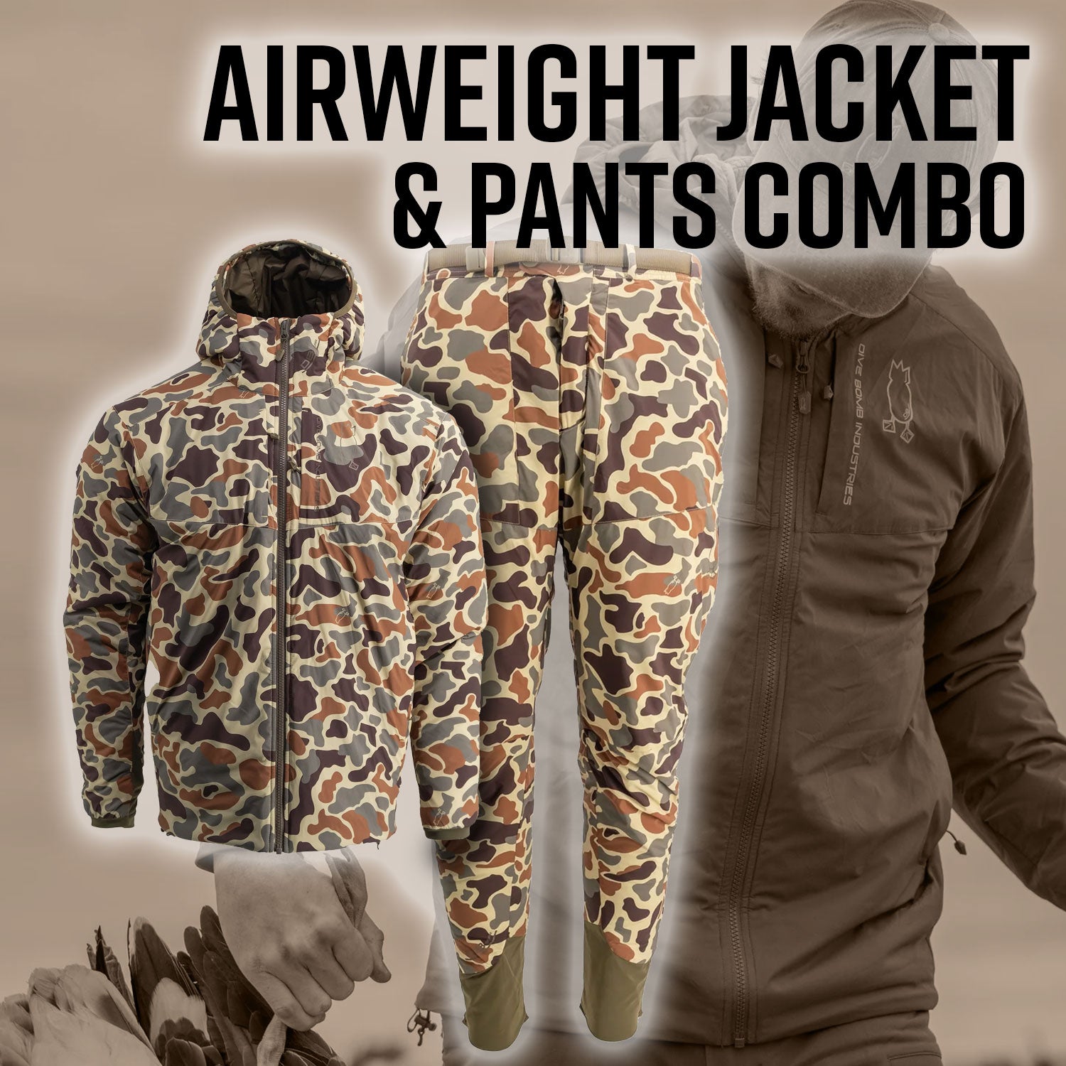 Airweight Jacket and Pants Combo - OG Camo ($85 OFF) – Dive Bomb