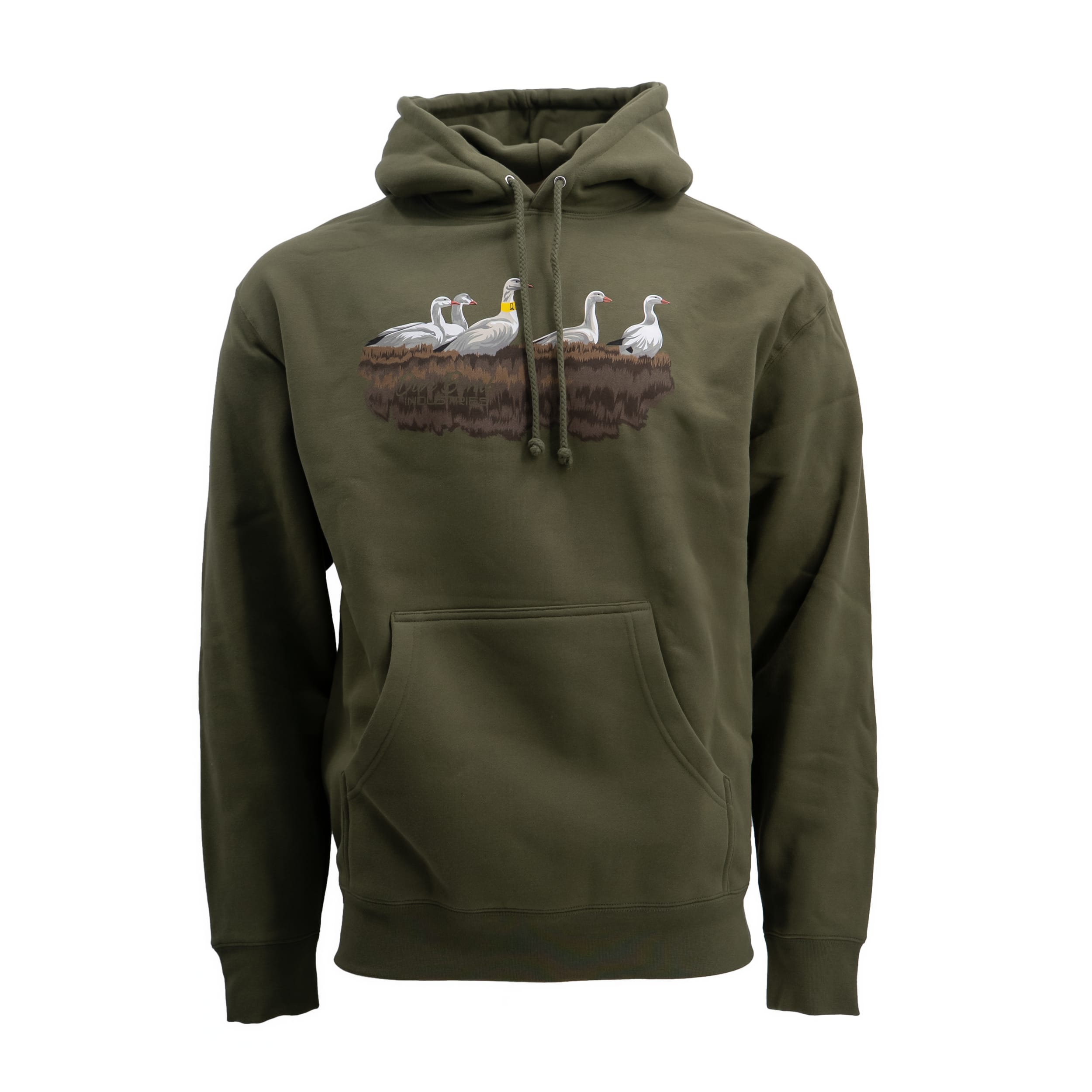 Snow Goose Hunting Hoodie Army Green S