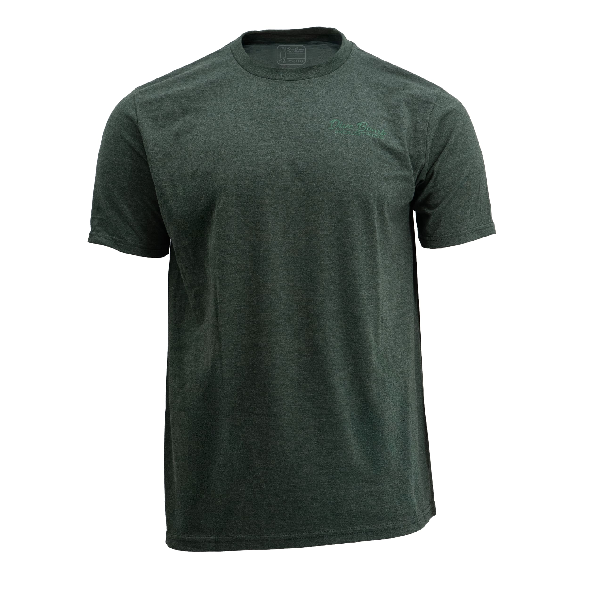 Wood Duck Tee Heathered Forest Green S