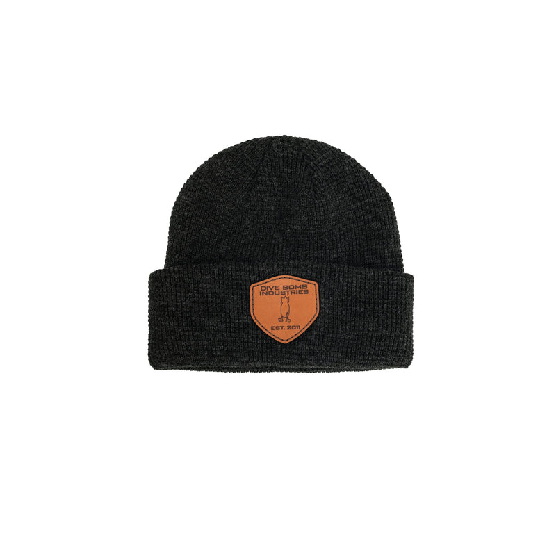 Knit Beanie Heather Black