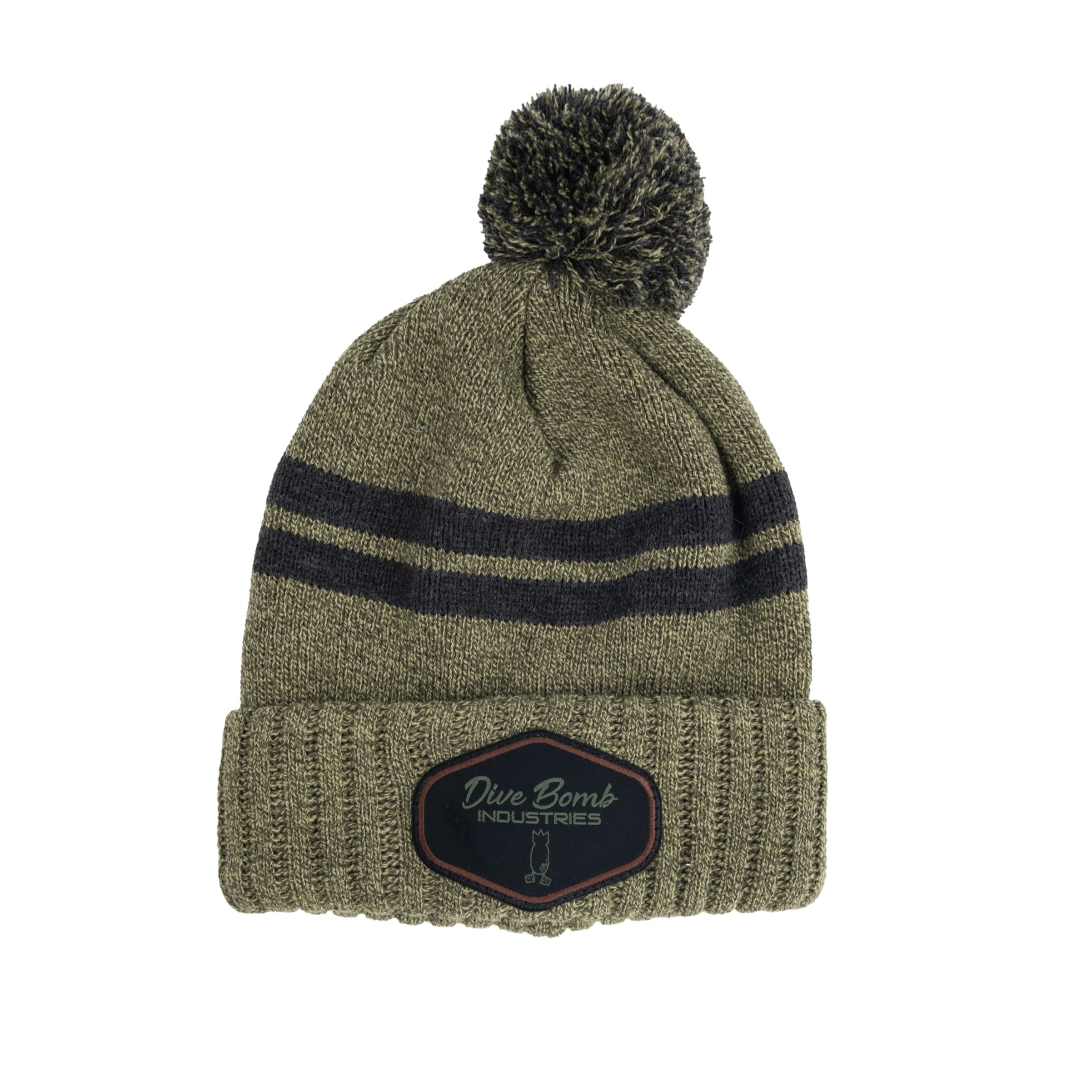 Pom Beanie Heather Olive