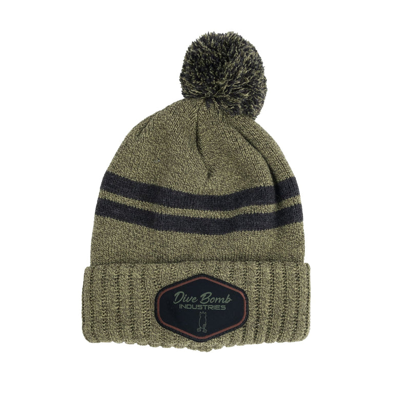 Pom Beanie Heather Olive