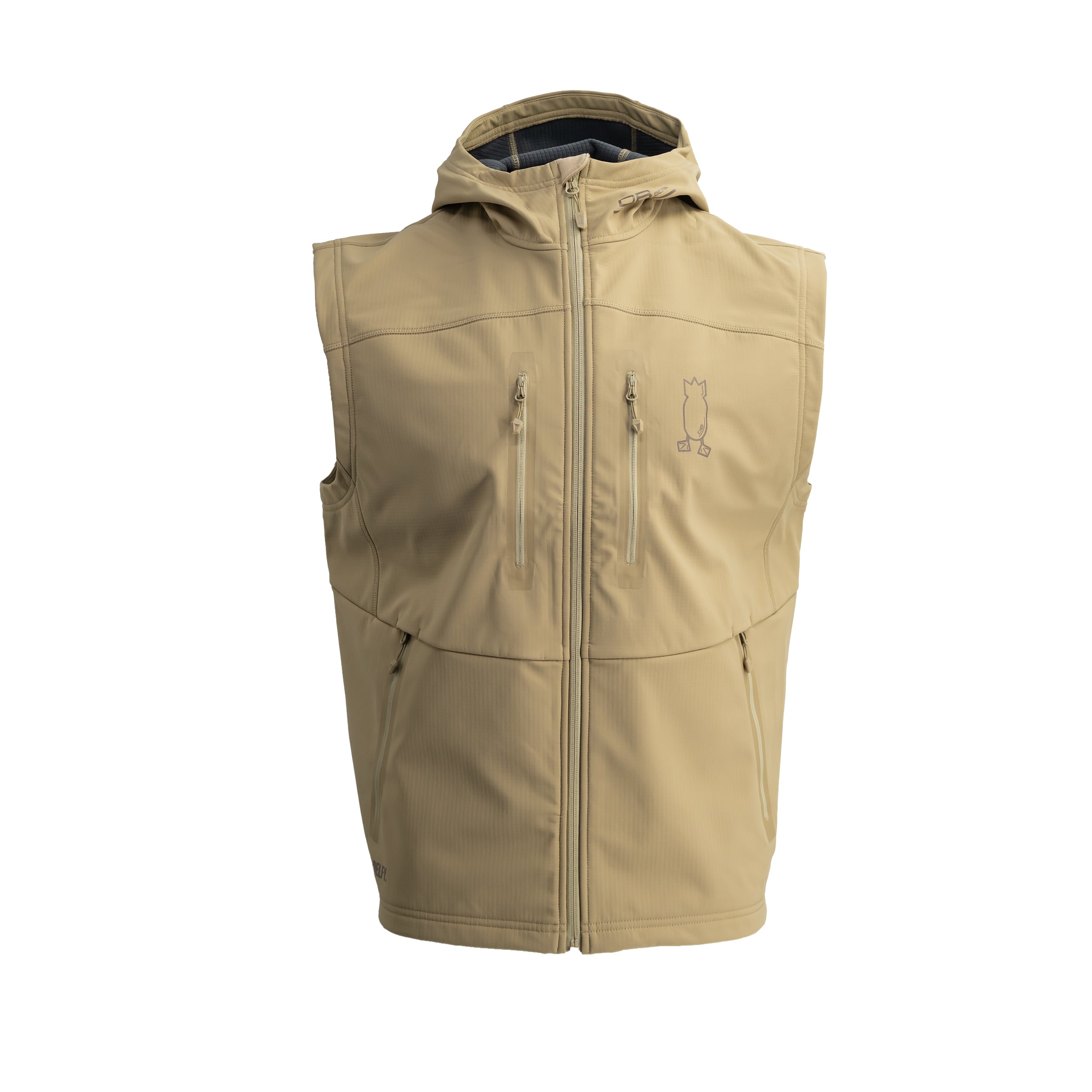 Hooded Vest Field Tan S