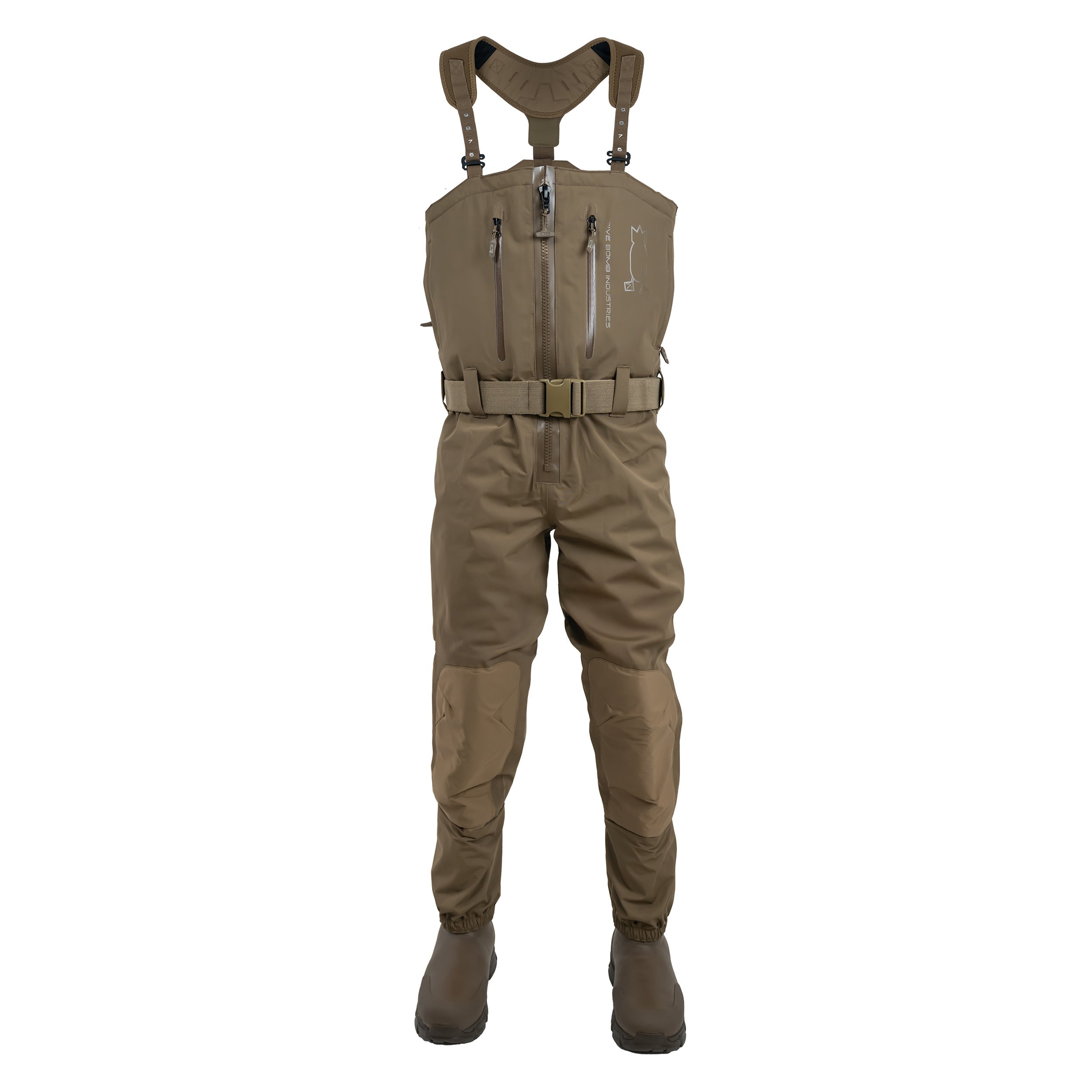 Zip Duck Hunting Waders Otter Brown Rugged Waterproof – Dive