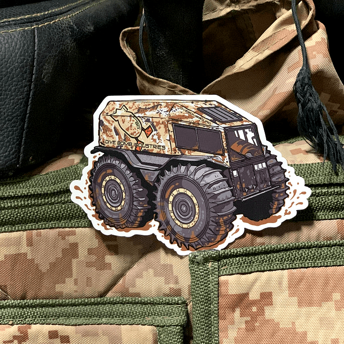 Dive Bomb Sherp 5" Decal Dive Bomb Industries
