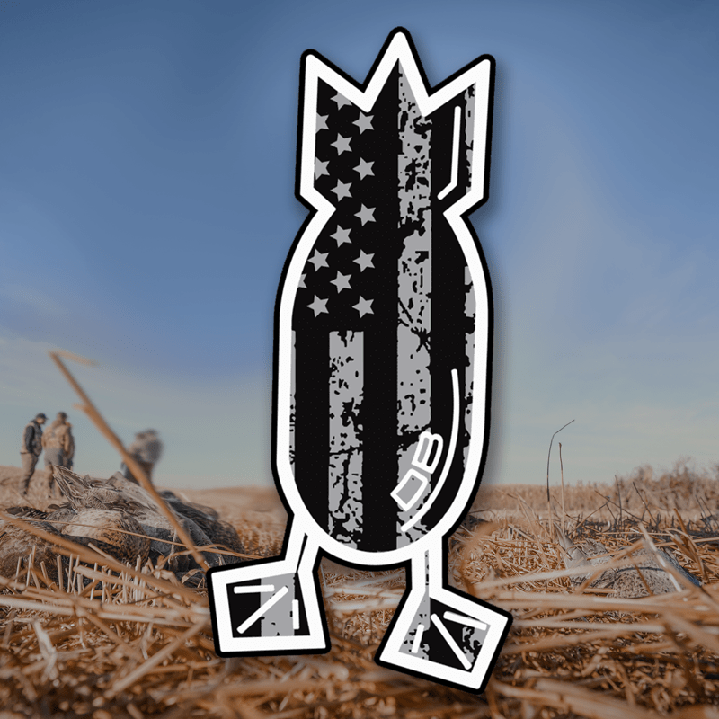 Blackout American Flag 5" Decal Dive Bomb Industries