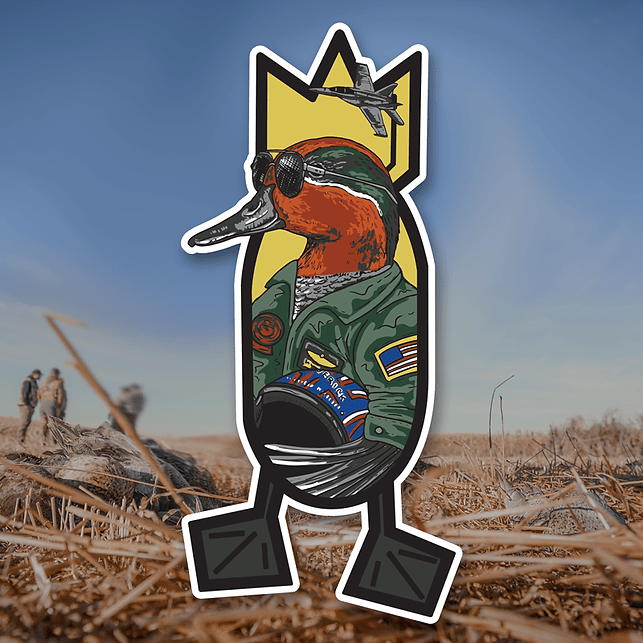 Top Gun Teal 5" Decal Dive Bomb Industries