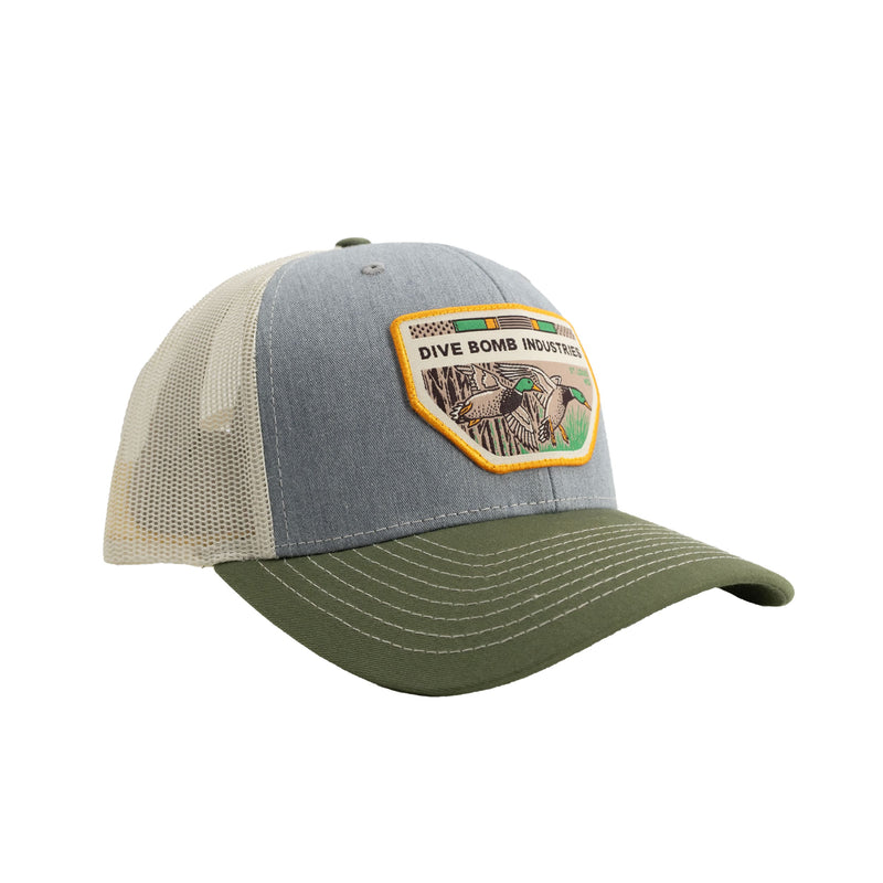 All-Day Snapback Hat Heather Grey/Birch/Army Olive