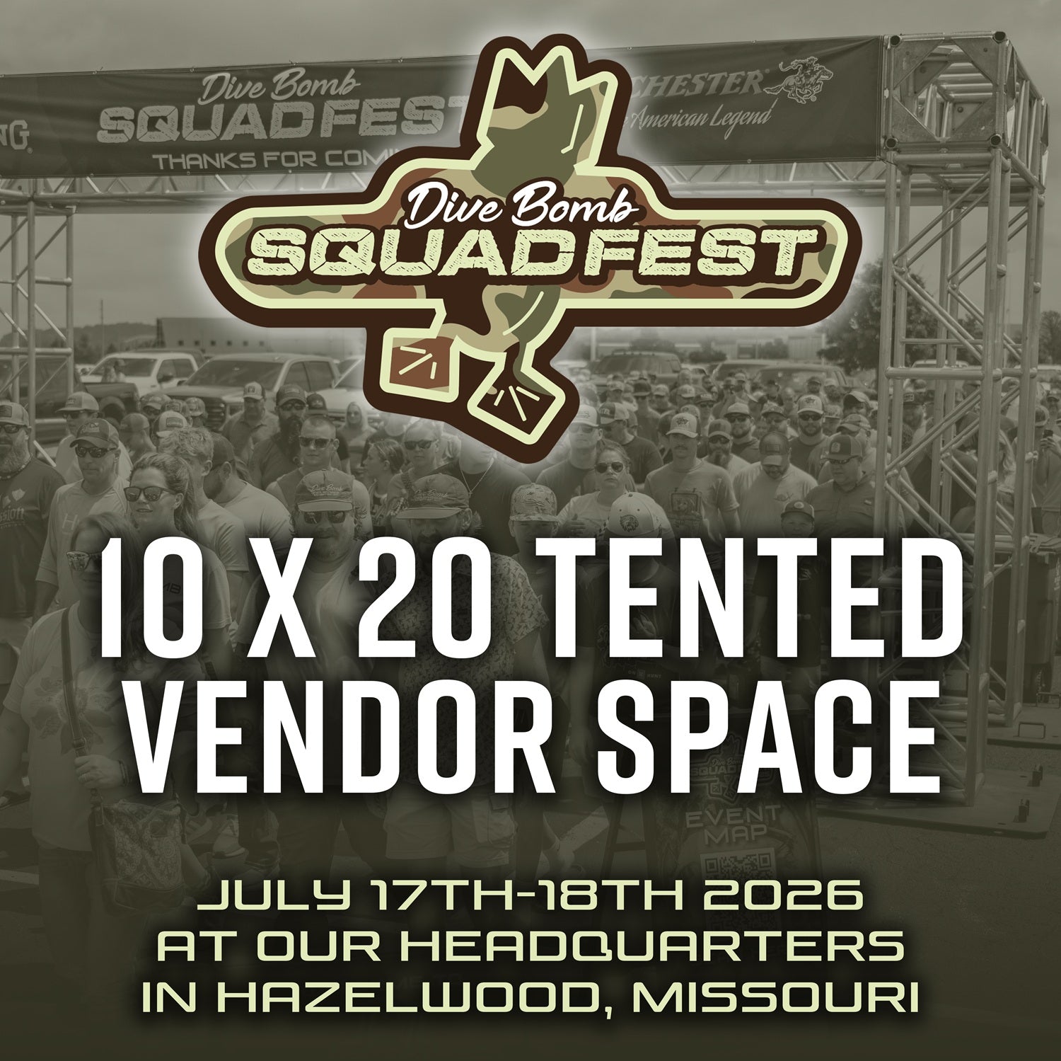 SquadFest 2026 10x20 Tented Vendor Space
