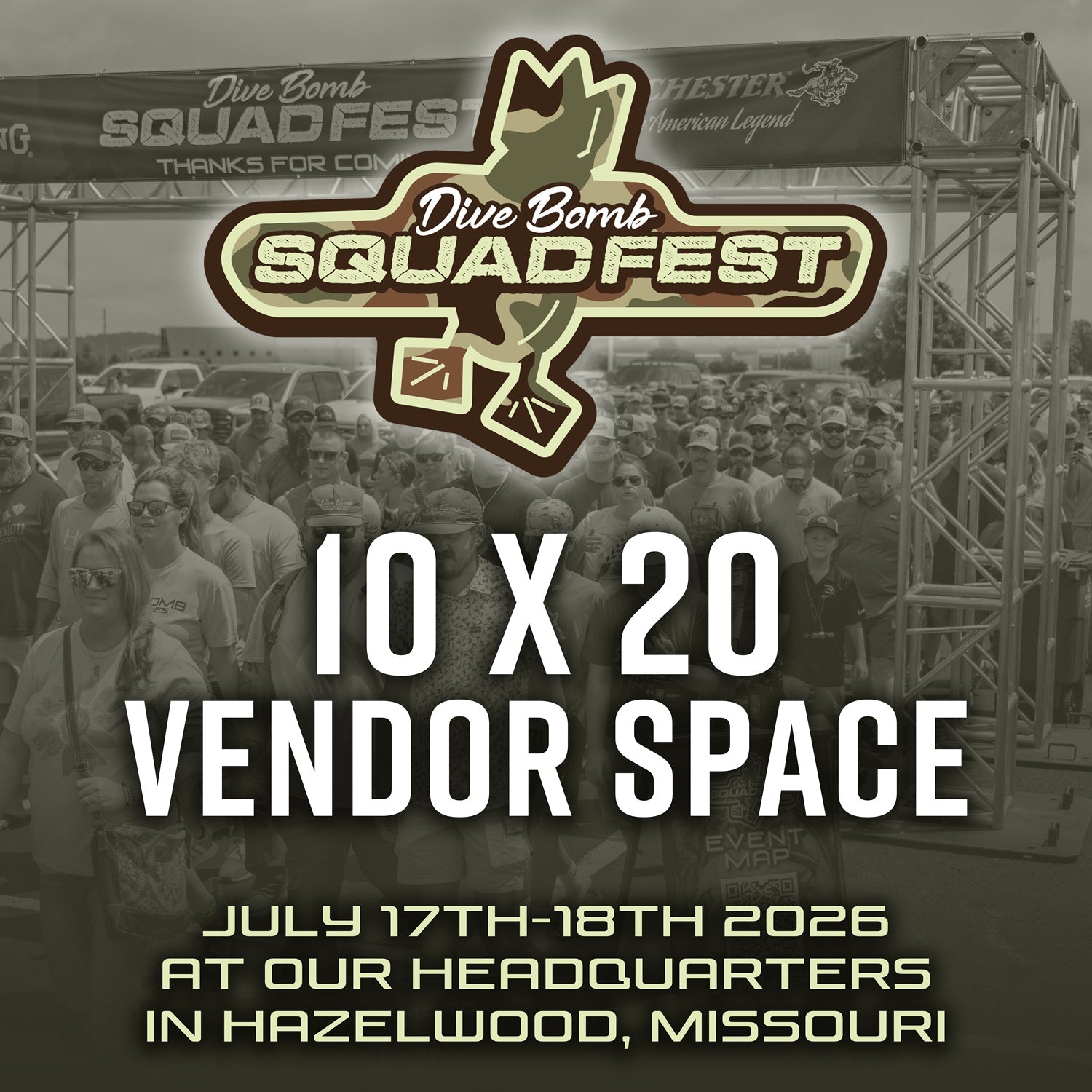 SquadFest 2026 10x20 Vendor Space