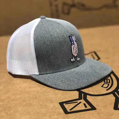 Worn American Flag Snapback Hat
