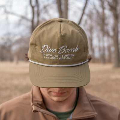 Script Text Parachute Rope Hat