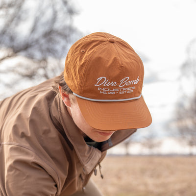 Script Text Parachute Rope Hat