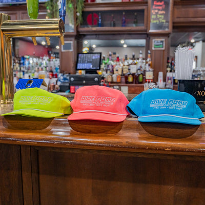 Retro Text Neon Parachute Rope Hat