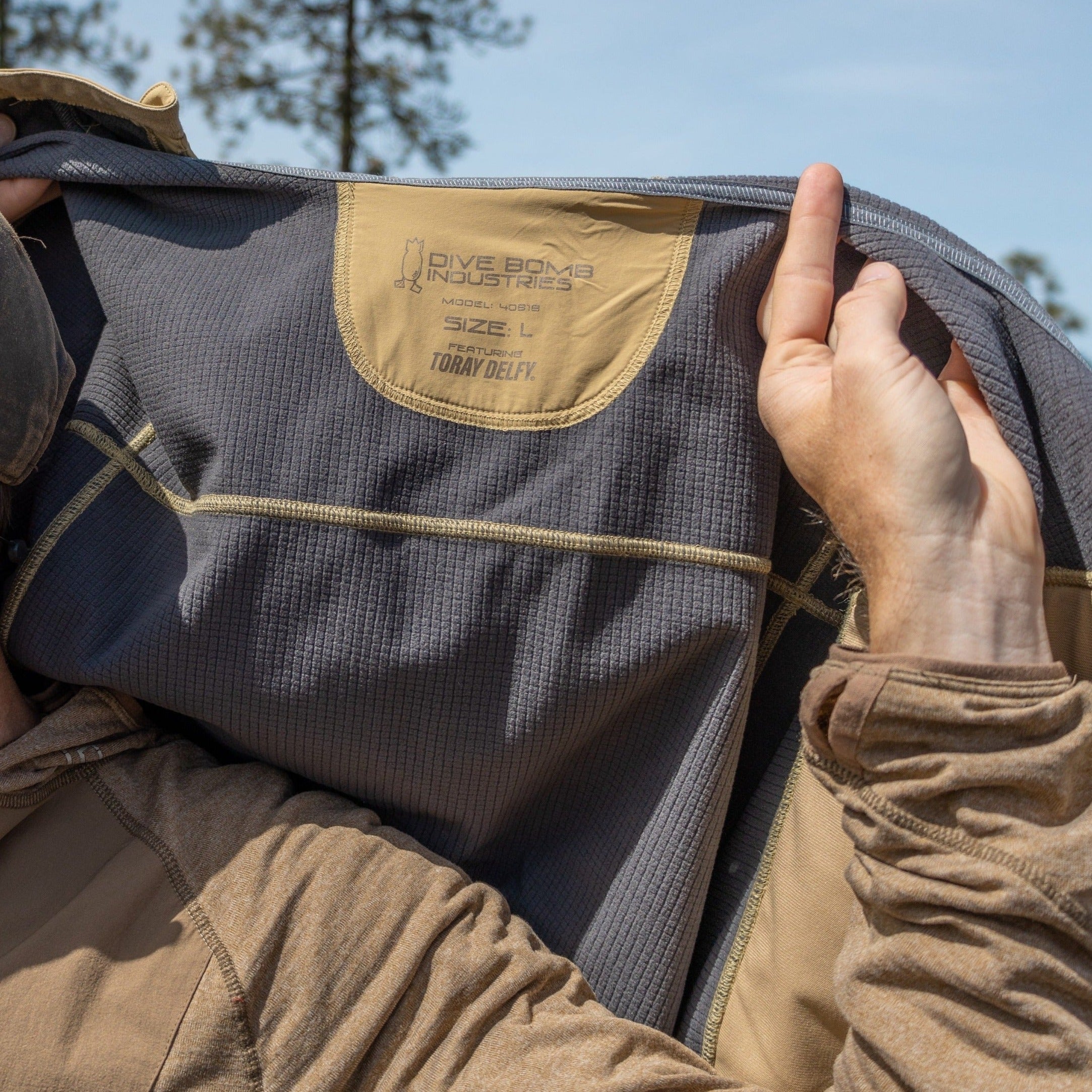 Dive Bomb Industries Exo Softshield Jacket - XL / Otter Brown