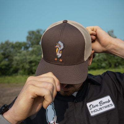 Chief Barbelly Snapback Hat (Brown/Tan)