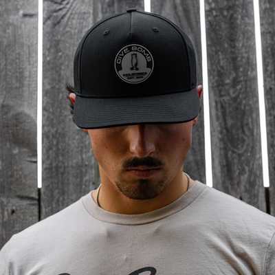 Rubber Circle Patch Snapback Hat
