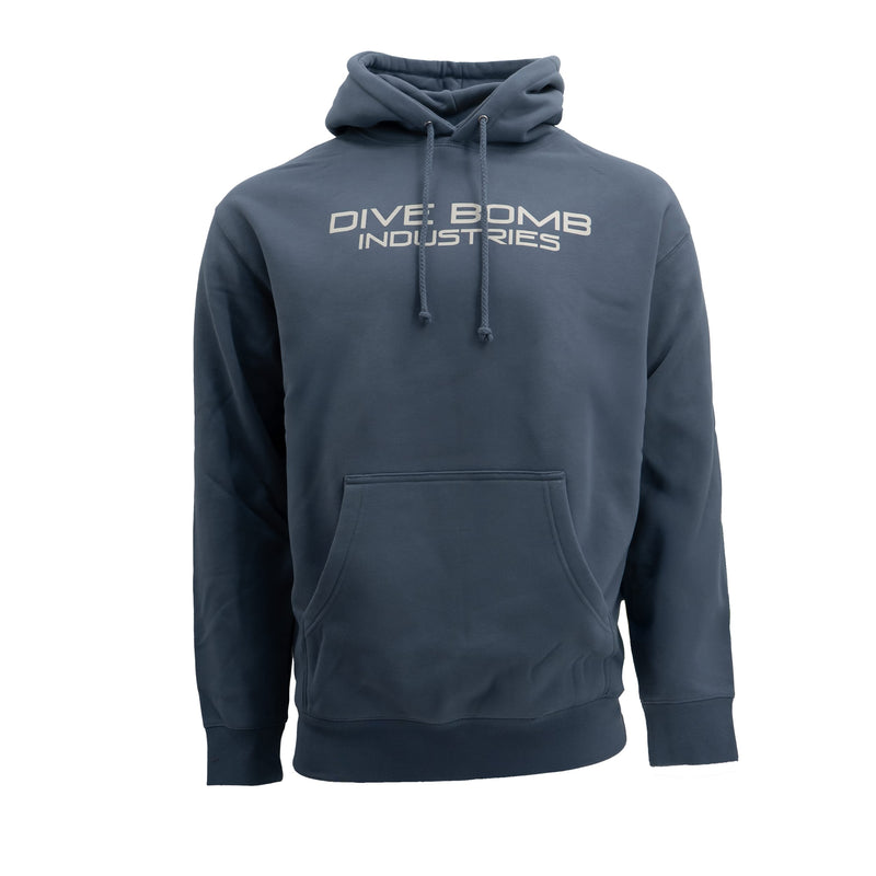 Classic Text Hoodie Storm Blue S