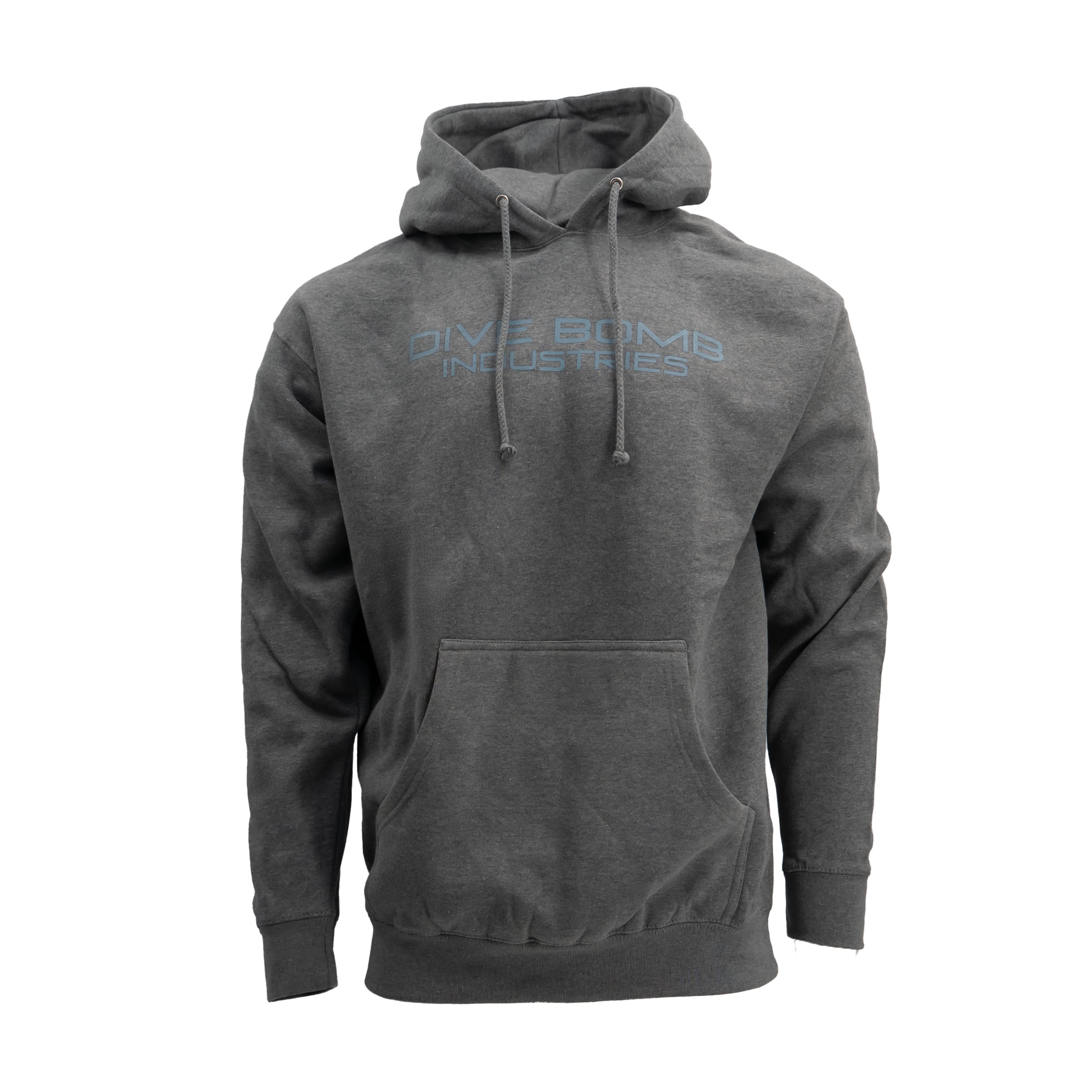 Classic Text Hoodie Gunmetal Heather S