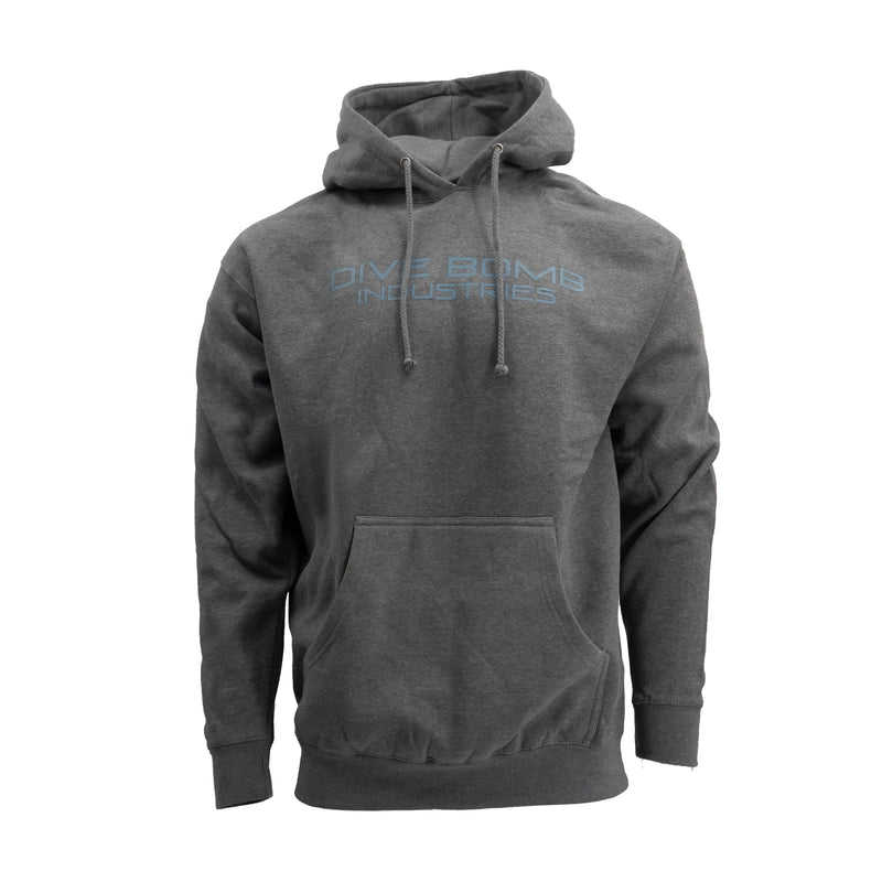 Classic Text Hoodie Gunmetal Heather S