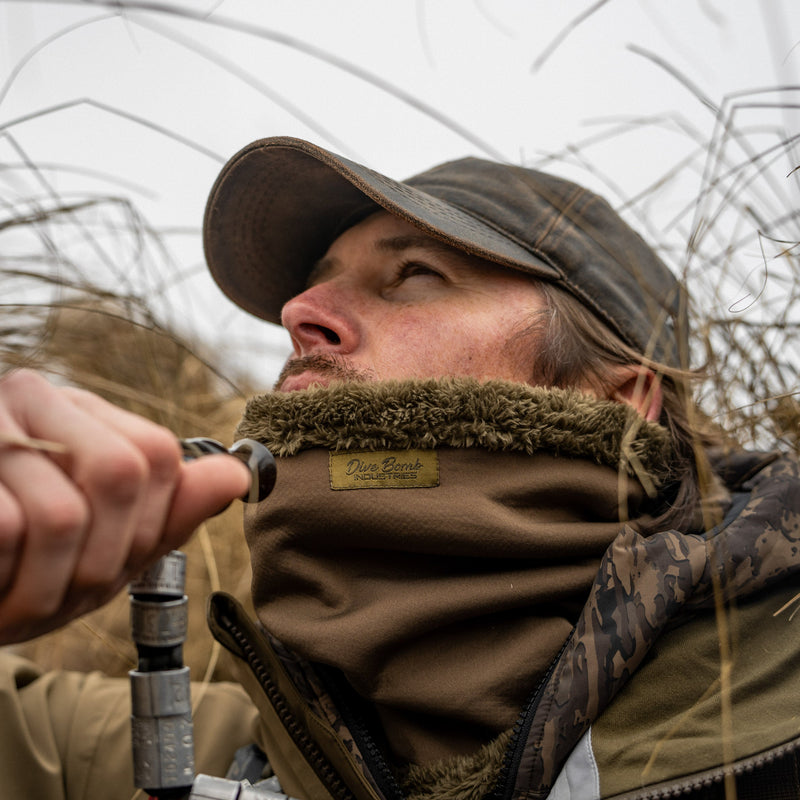 Thermal Fleece Neck Gaiter Deep Moss