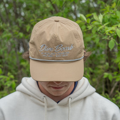 Script Text Parachute Rope Hat