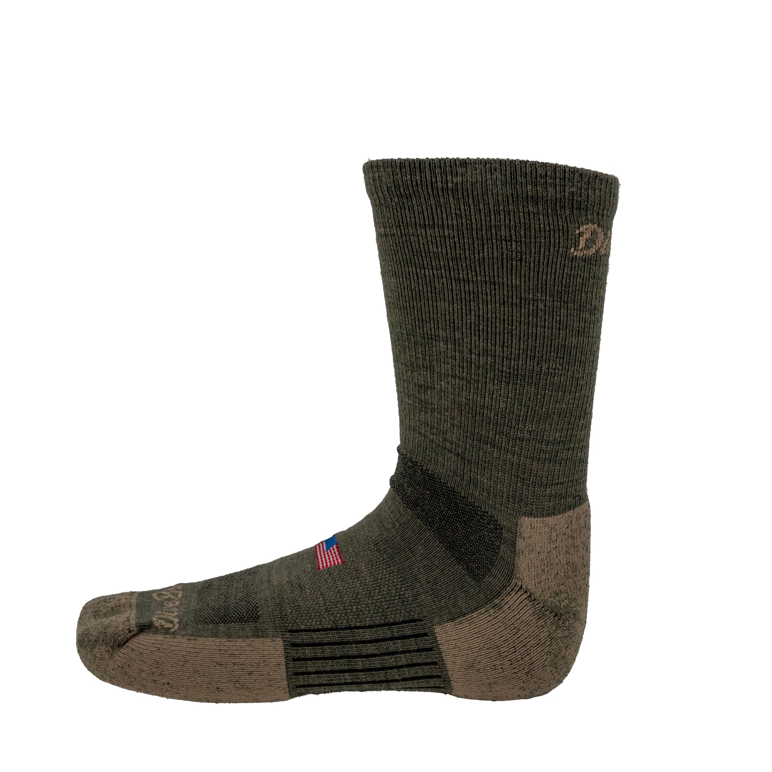 Merino Wool Early Season Socks Night Olive Heather Small (8-12.5)