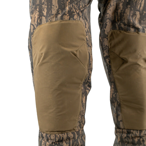 Padded, reinforced knees and shins on the DB Bark Zip Ducking Hunting Waders
