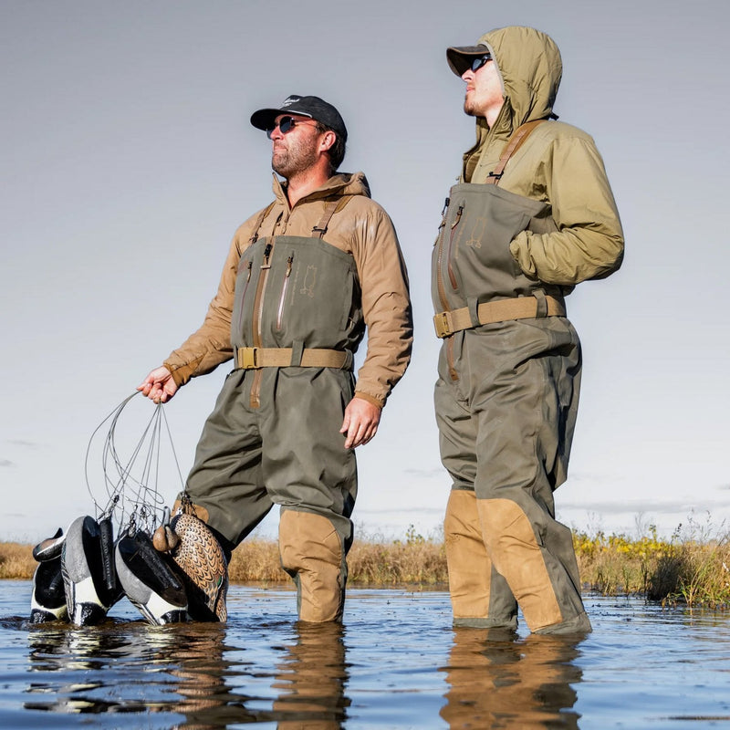 Duck Hunting Waders - Covert Green