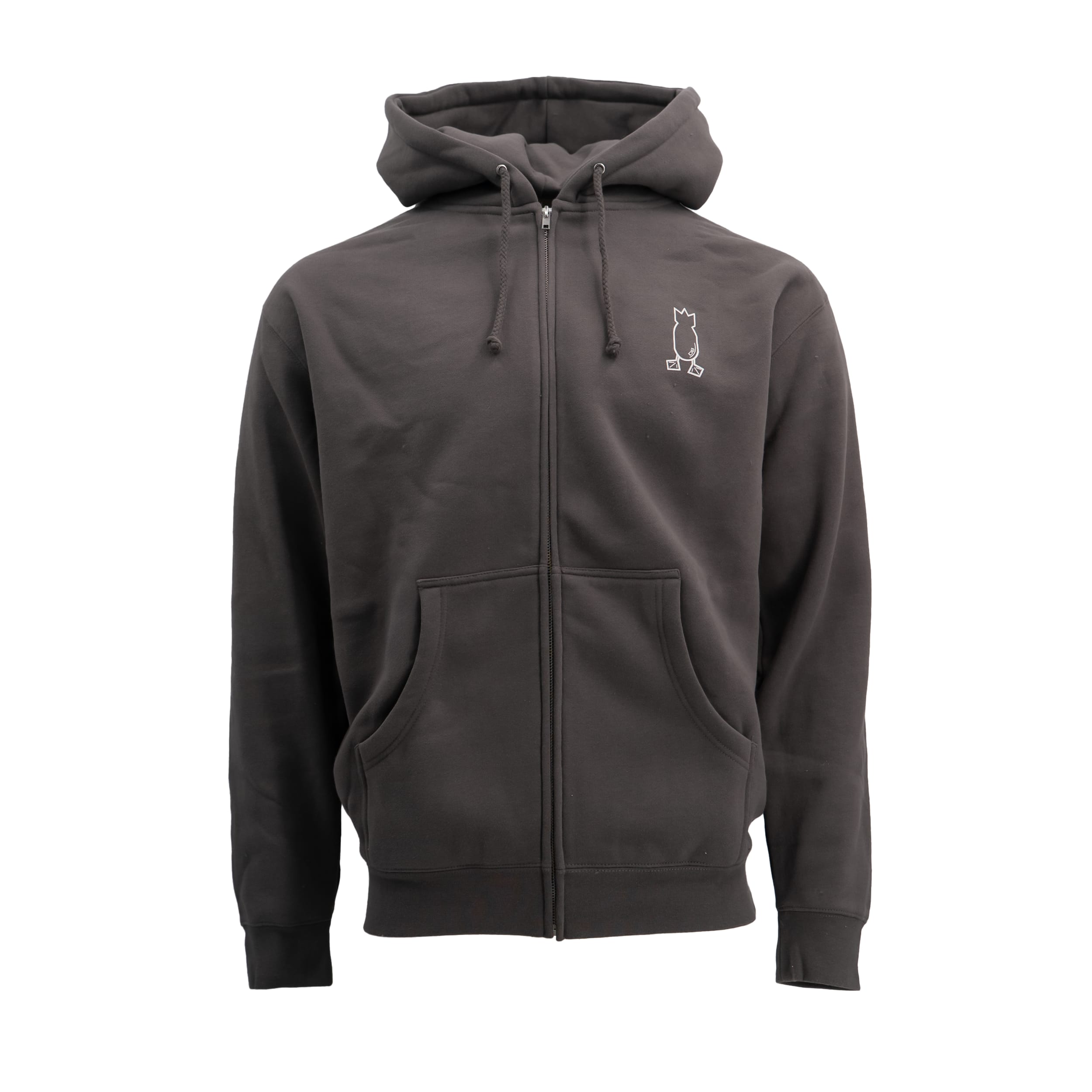 Zip Hoodie Charcoal S