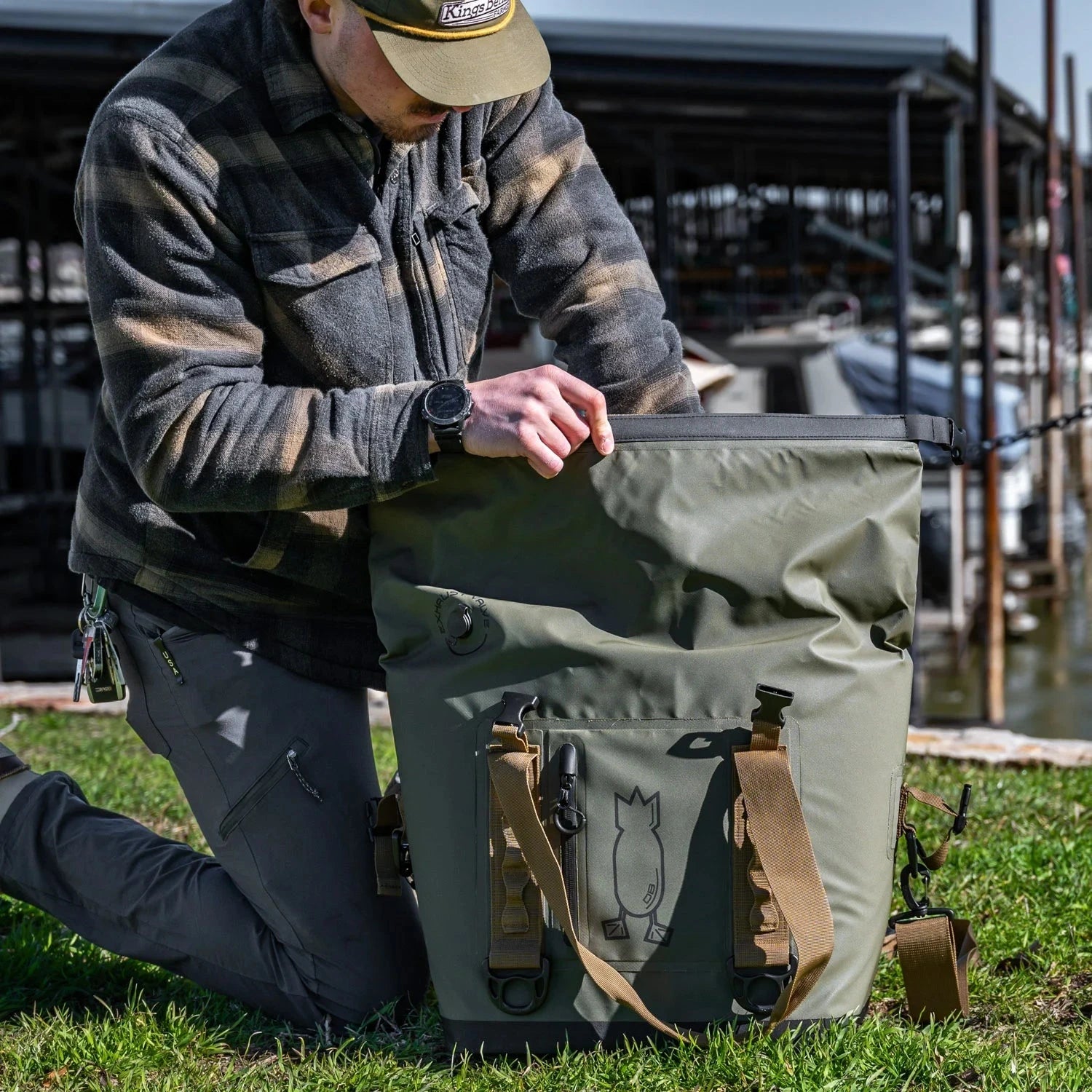 Waterproof Cooler Bag Covert Green