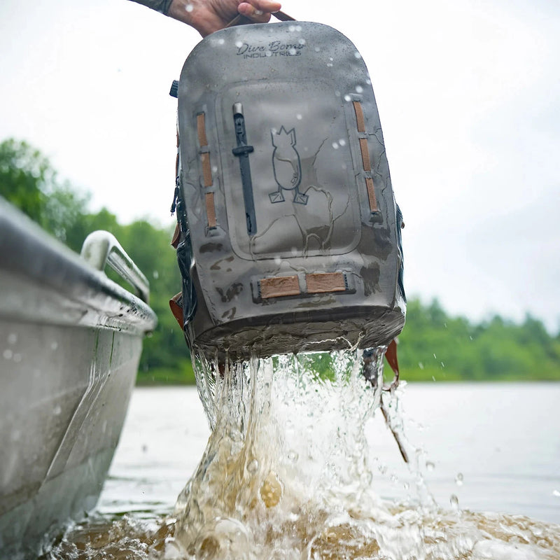 Waterproof Zip Backpack Carbon Green