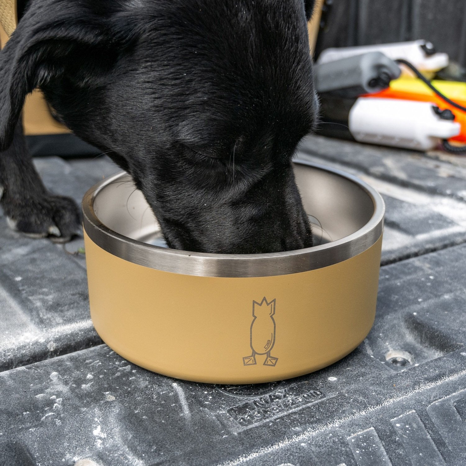 Large Dog Bowl Field Tan