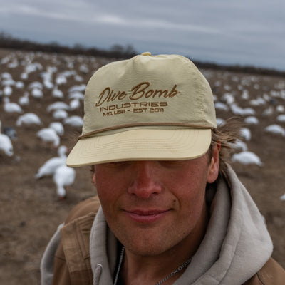 Script Text Parachute Rope Hat