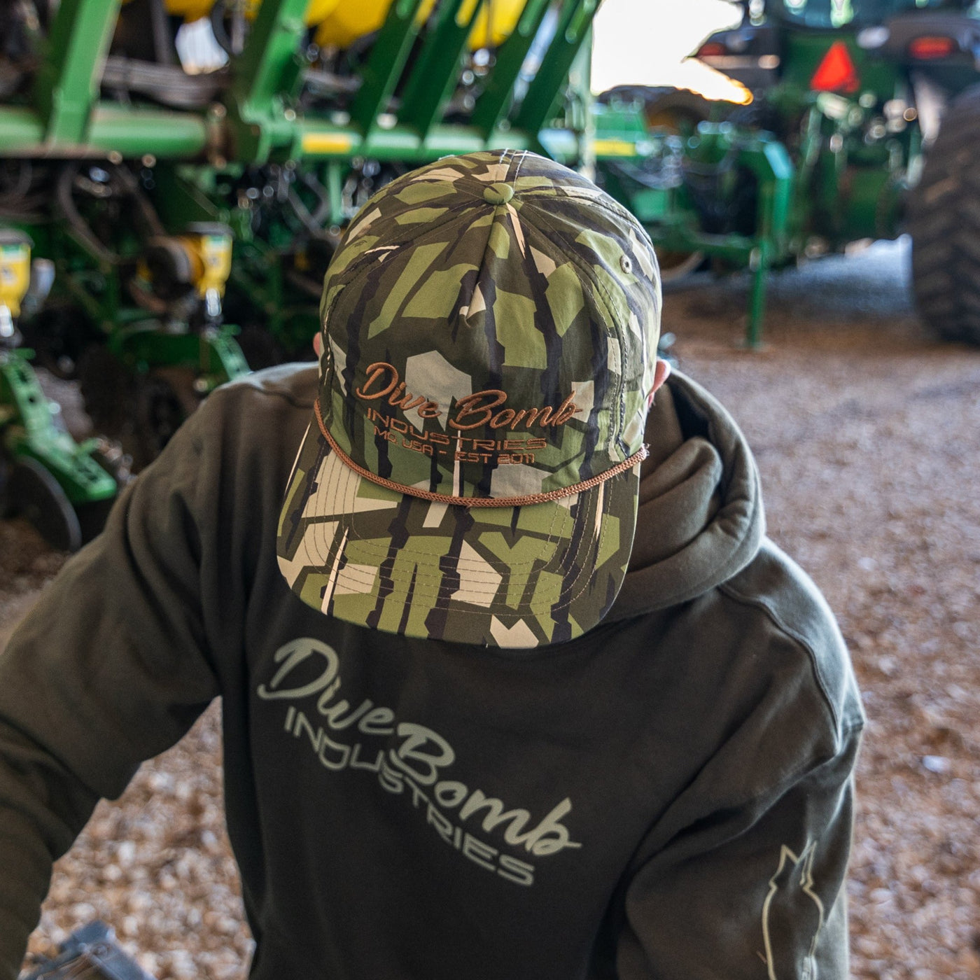 Script Text Parachute Rope Hat
