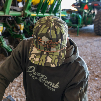 Script Text Parachute Rope Hat
