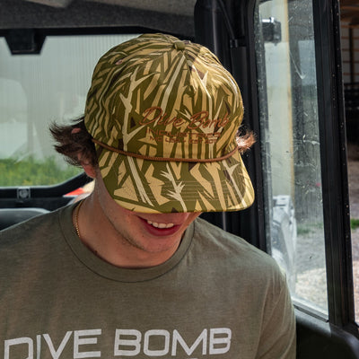 Script Text Parachute Rope Hat