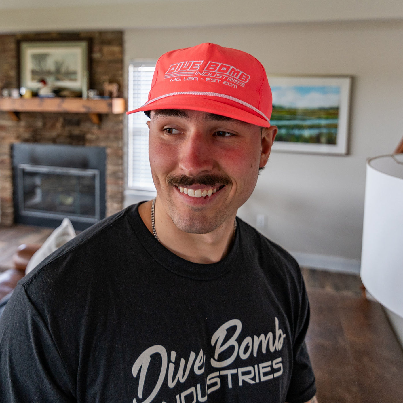 Retro Text Neon Parachute Rope Hat