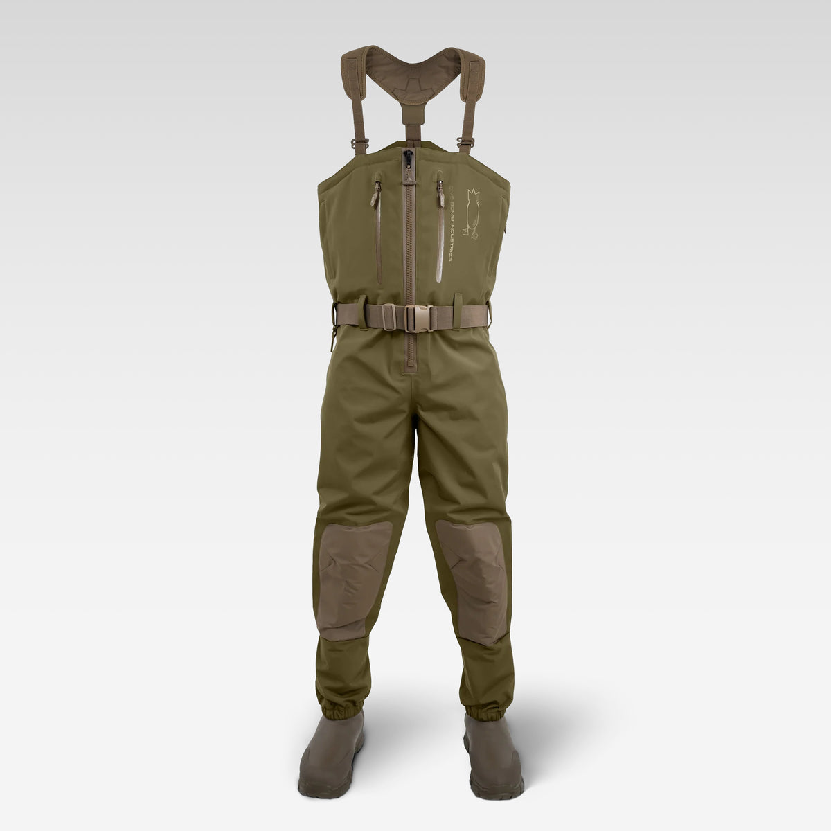Dive Bomb's Deep Moss Zip Duck Hunting Wader