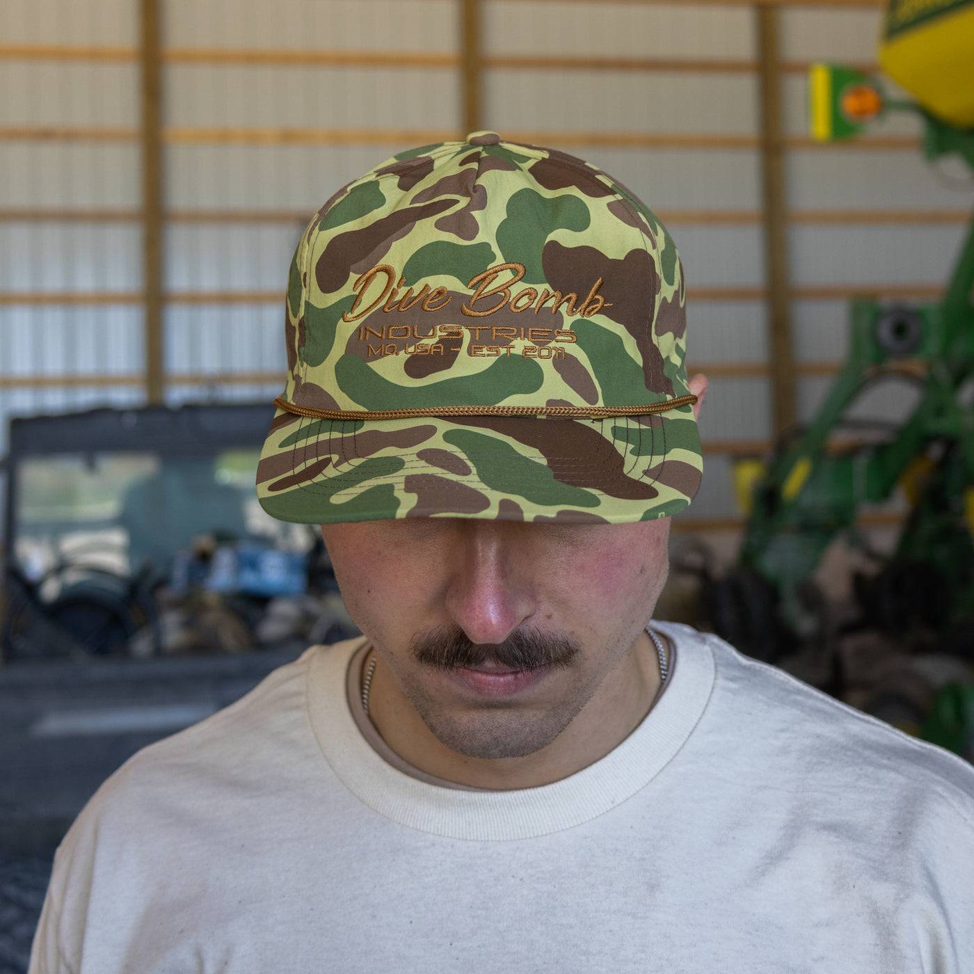 Script Text Parachute Rope Hat