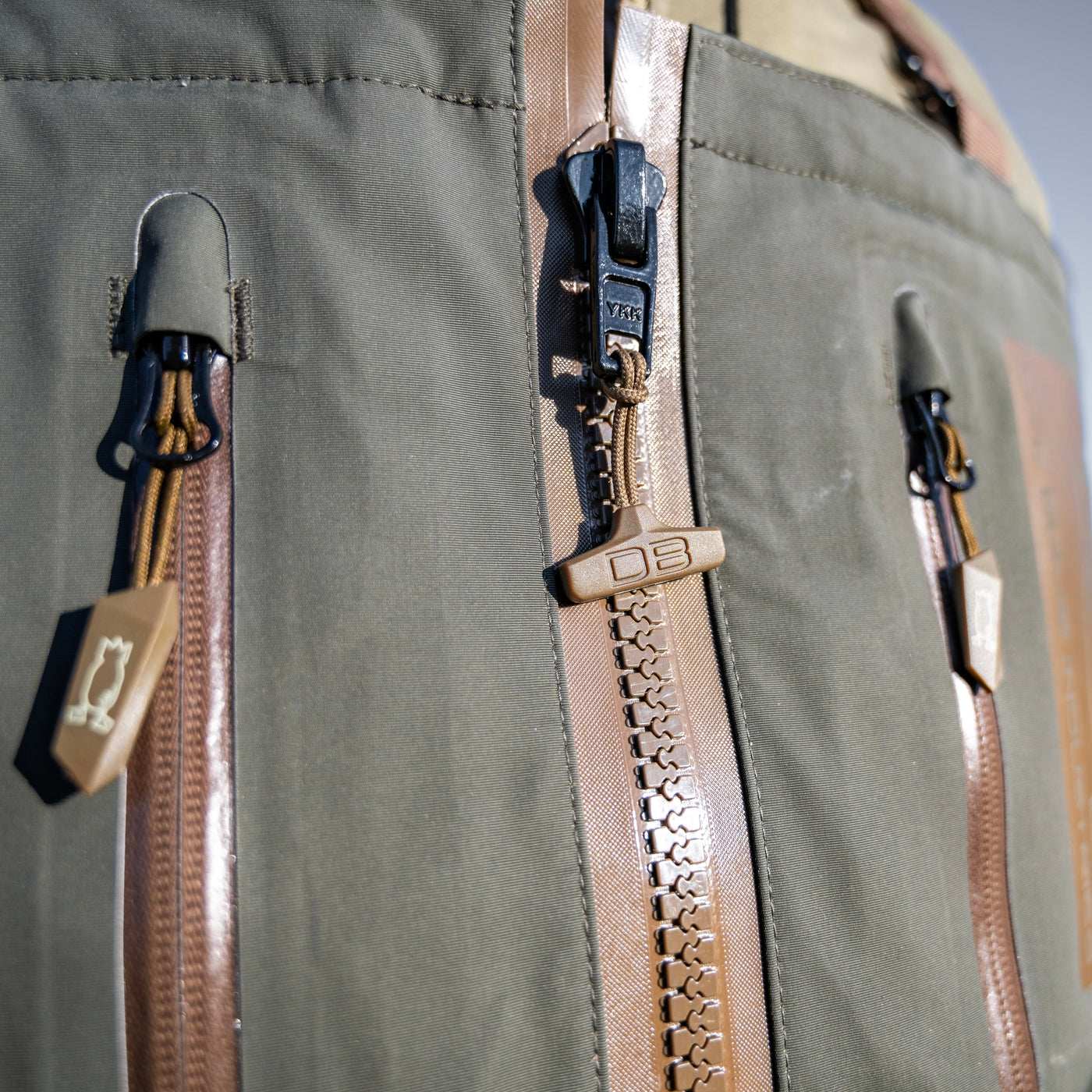 Zip Duck Hunting Waders - Covert Green
