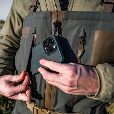 Zip Duck Hunting Waders - Covert Green