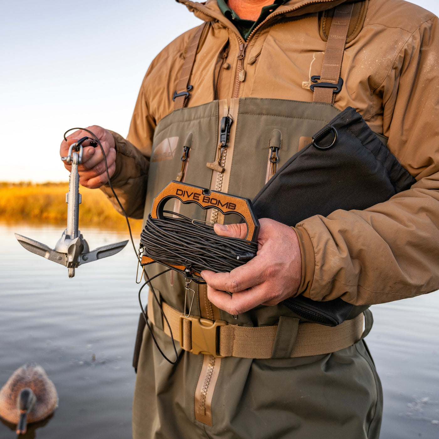 Bungee / Shock Cord For Jerk System 4.5 Feet with Clip. - Motion Ducks, LLC