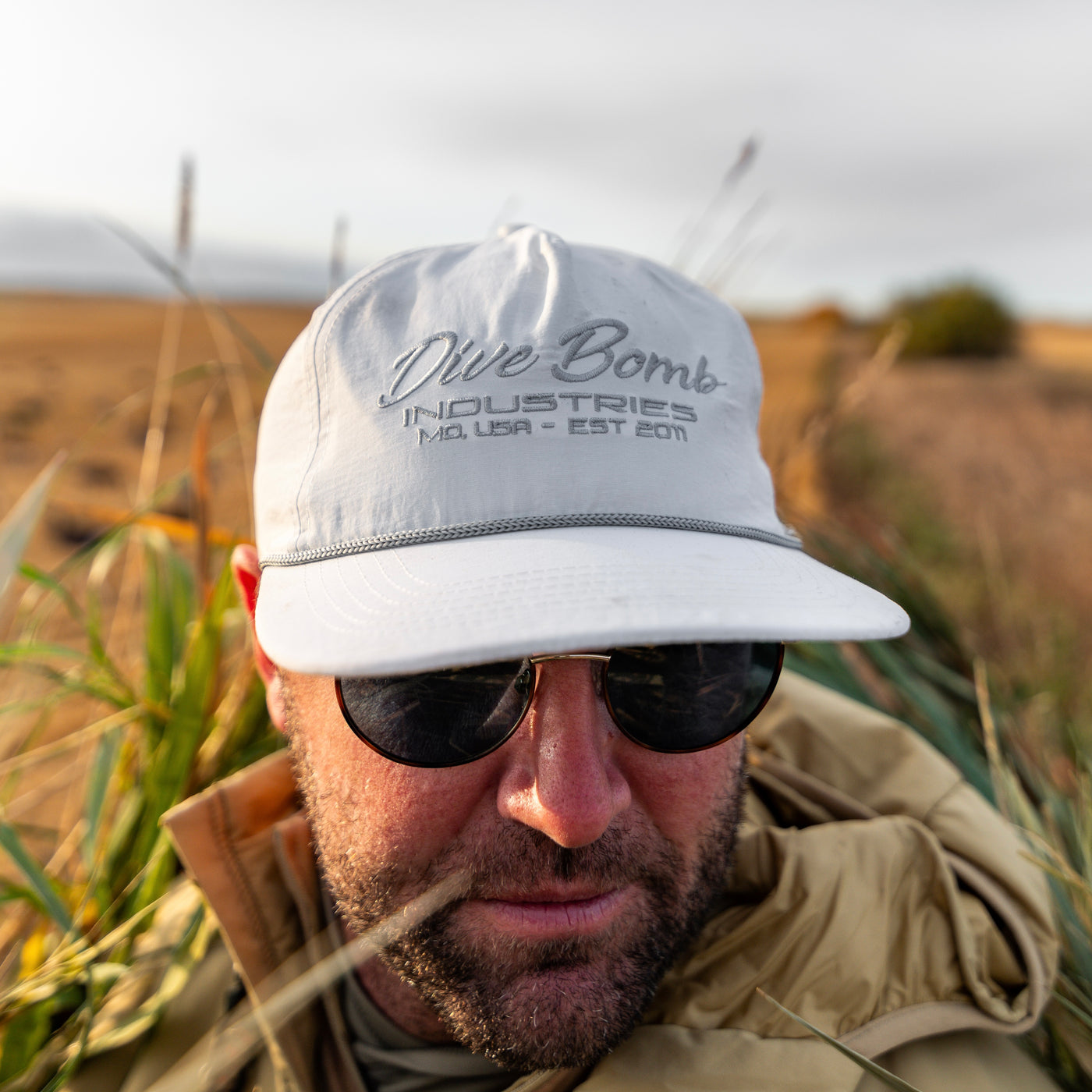 Script Text Parachute Rope Hat