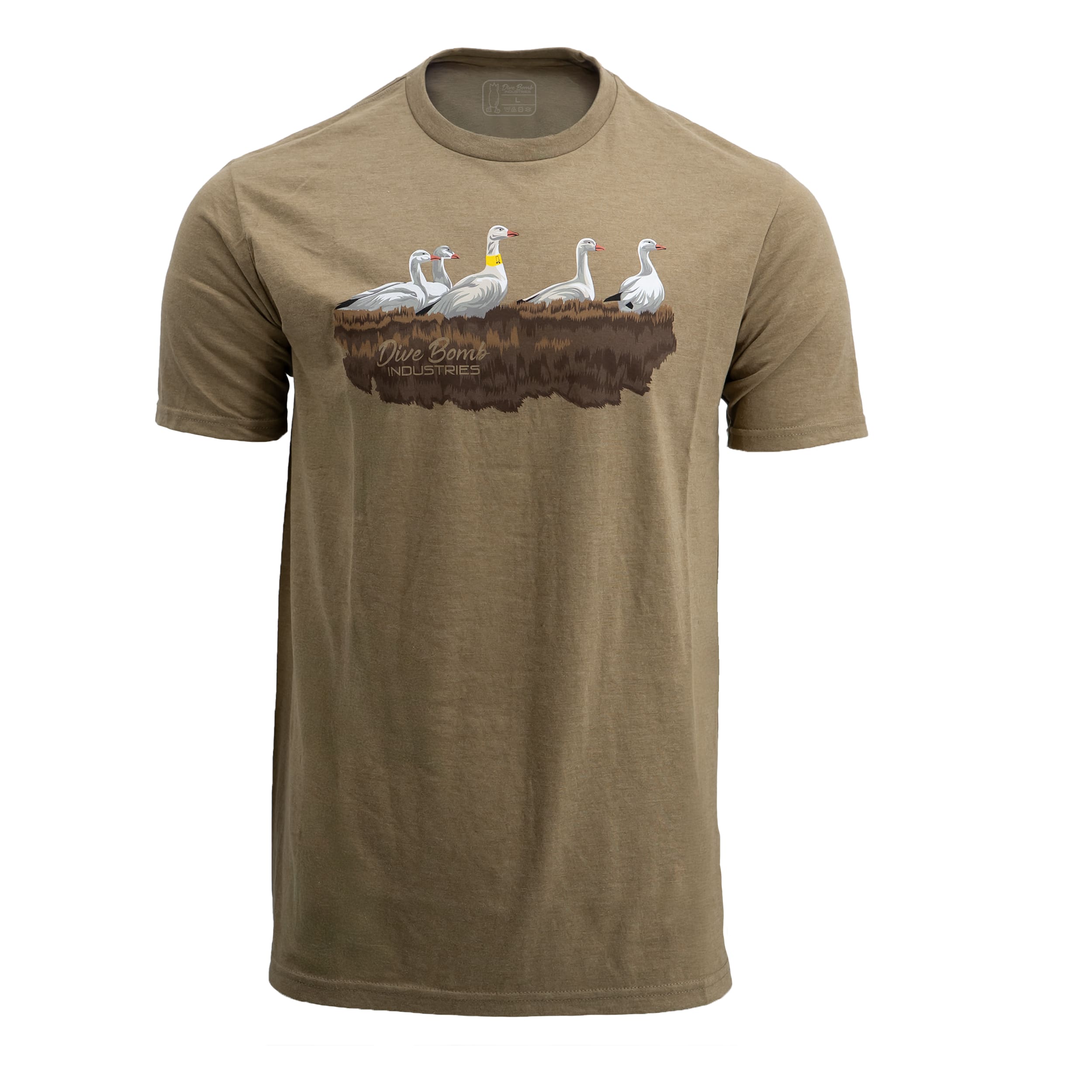 Spring Snow Goose Hunting Tee Coyote Brown S