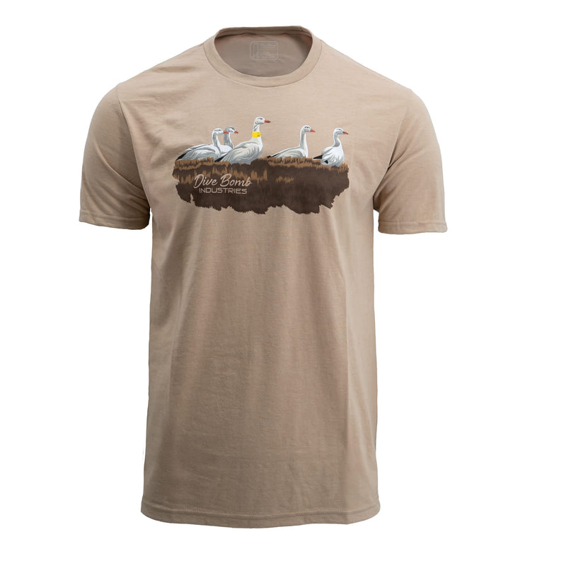 Spring Snow Goose Hunting Tee Desert Tan S