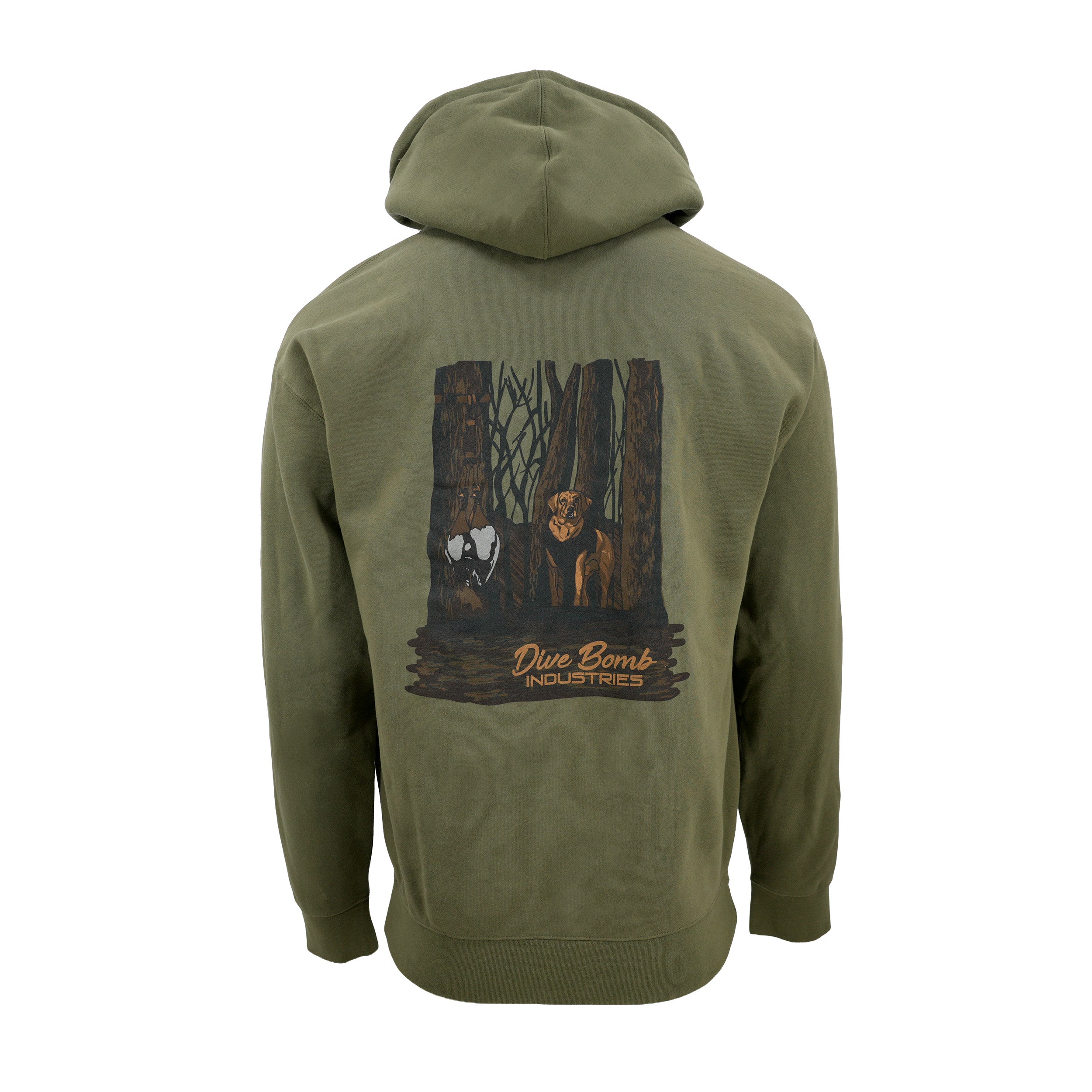 Swamp Pup Hoodie Army Small